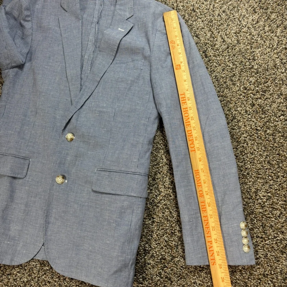 J.Crew Ludlow Blazer Men's 36R Blue Cotton Linen Somelos Portugal Sport Coat